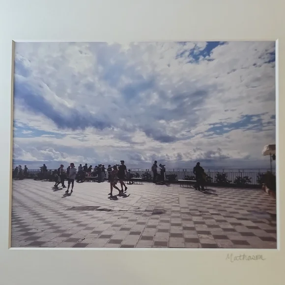 Matted Photography "Piazza in Taormina, Sicily" by Butterfly Rising Designs - Picture 6 of 6